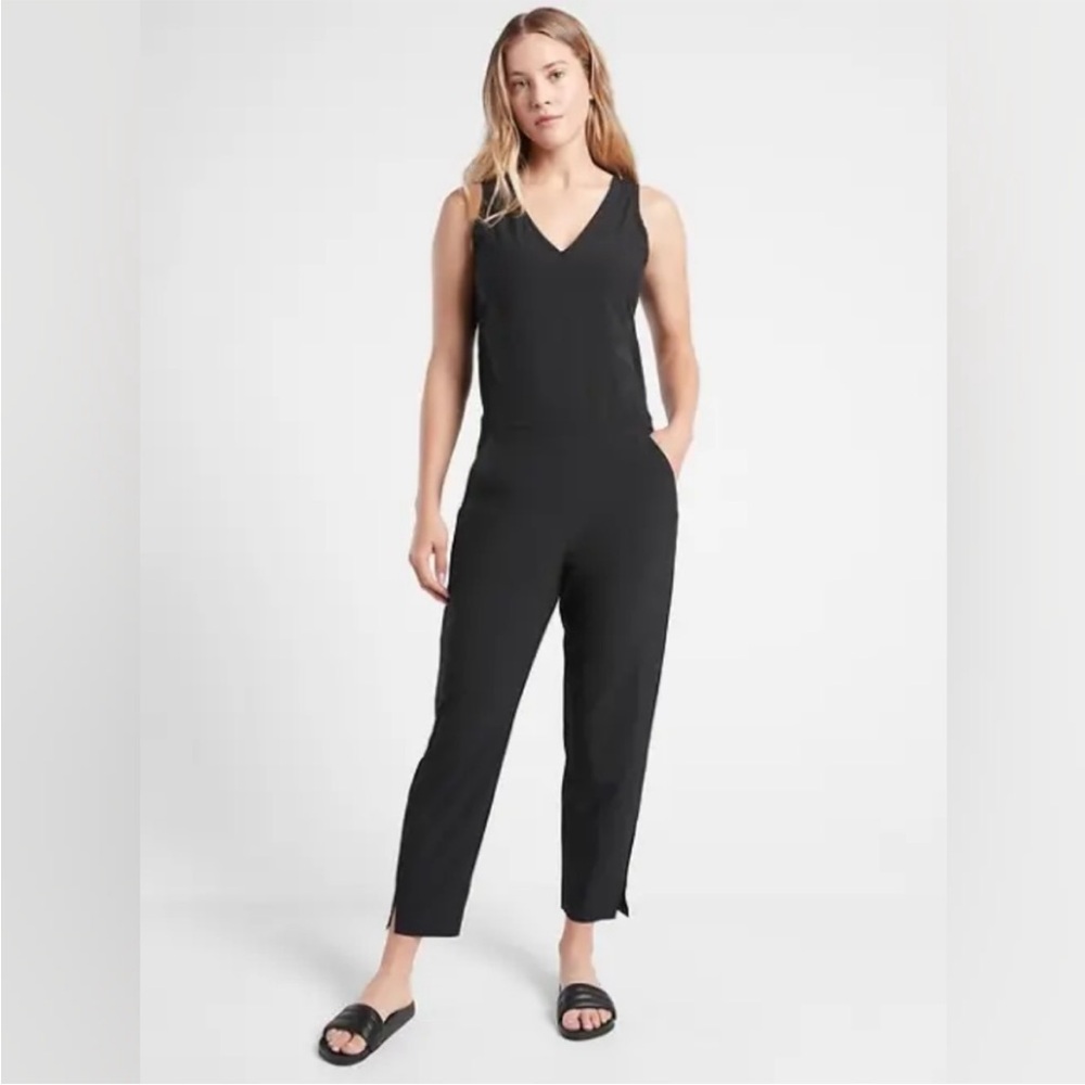 Athleta Brooklyn Jumpsuit NWT Black 10